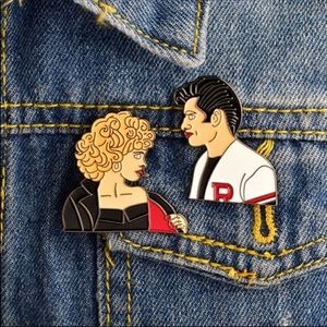 Grease Enamel pins set